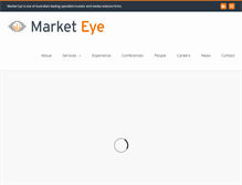 Tablet Screenshot of marketeye.com.au